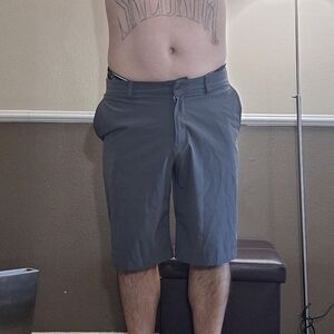 Adidas Ultimate 365 Men's Flat Front Performance Golf Shorts Sz 34 Gray Outdoor